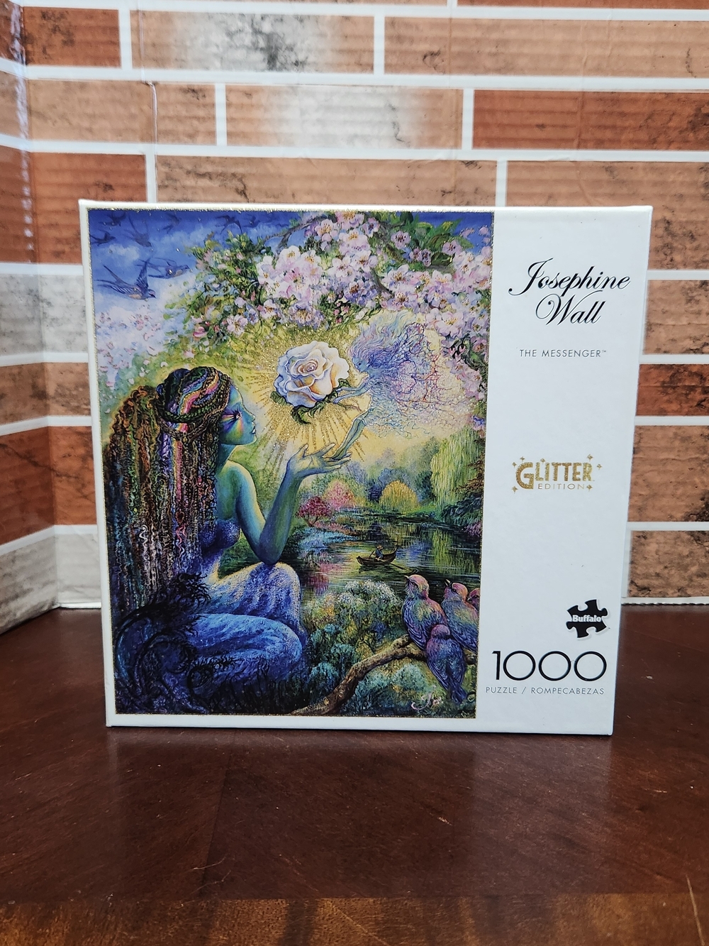 Buffalo David Bitton Blue & Multicolor 'The Messenger' Glitter Wall Art